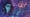 A pixelated illustration of a crying woman generated by AI holding an electric tower and wires and wilting flowers.