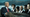 In a composite image, Donald Trump and his tech billionaire supporters are pictured over the Helheim glacier in Greenland.